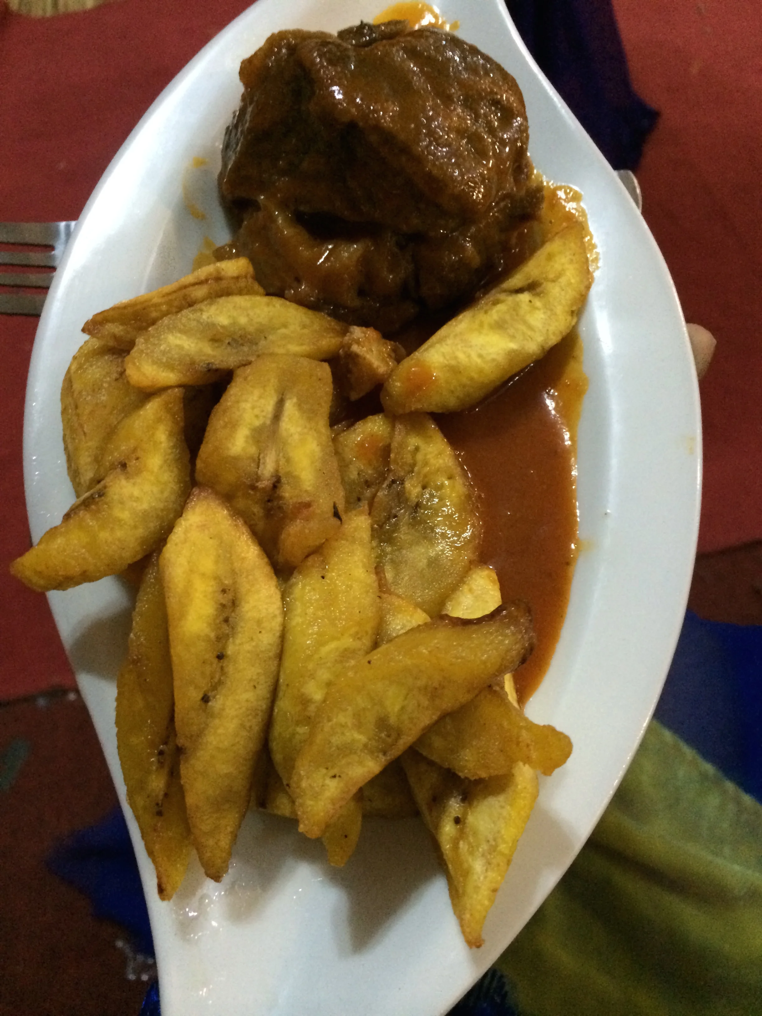 Food - Plaintain and Liver (Don't knock it until you try it)