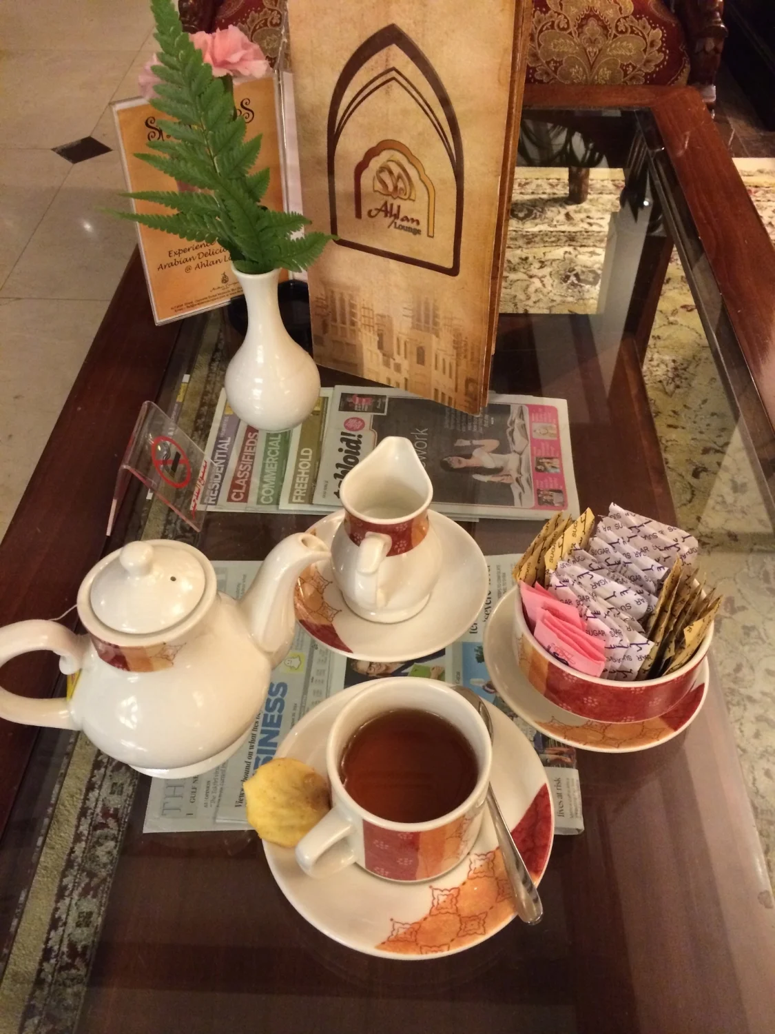 Hello Dubai - Welcome Tea Time at my Hotel.