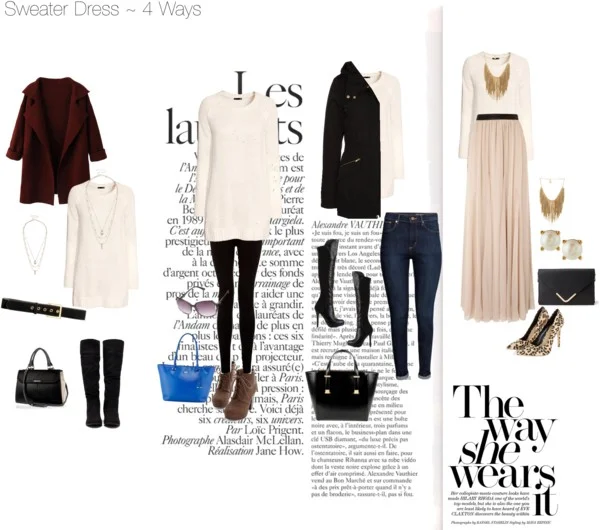 4 Ways to Wear a Sweater Dress
