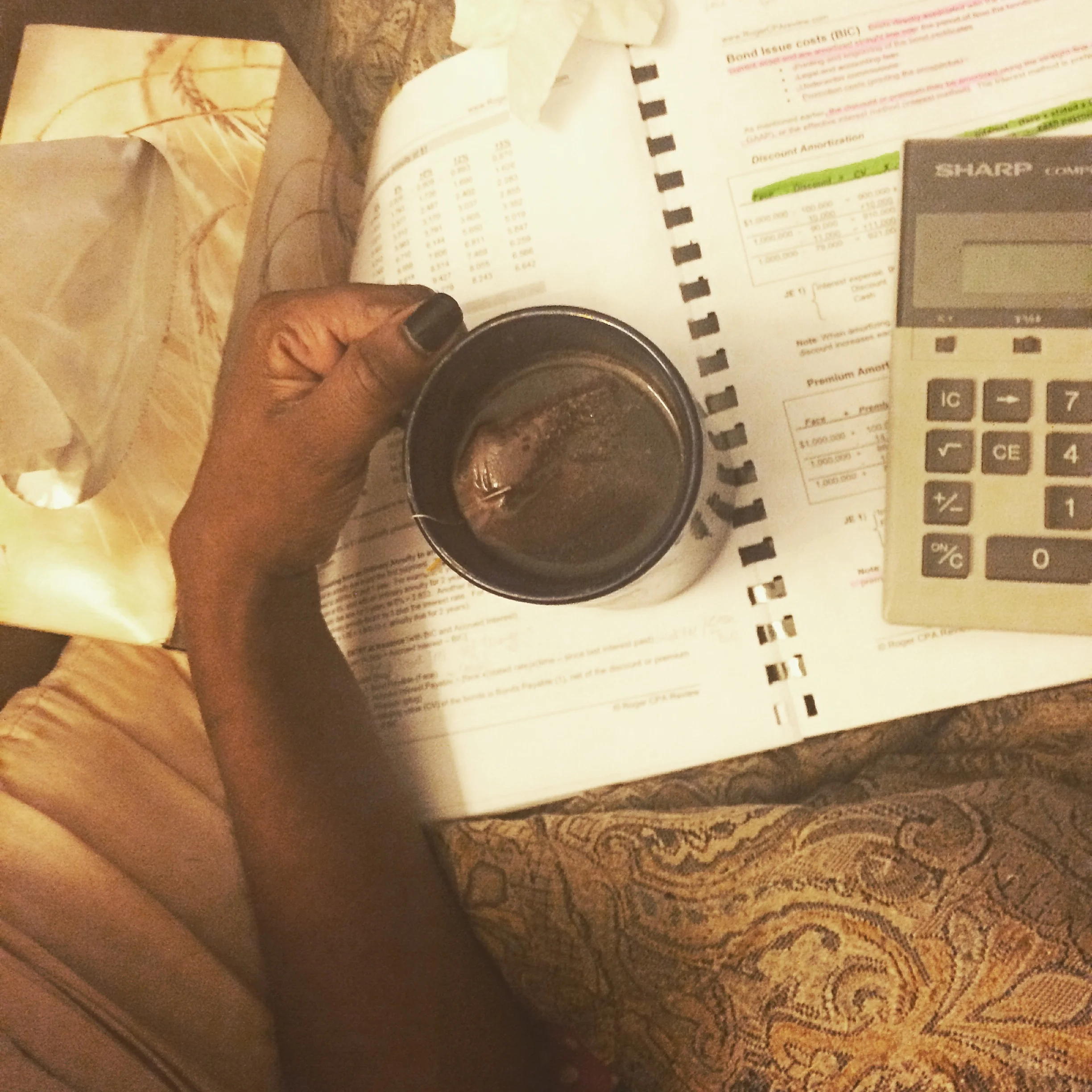 4. The end of late nights studying
