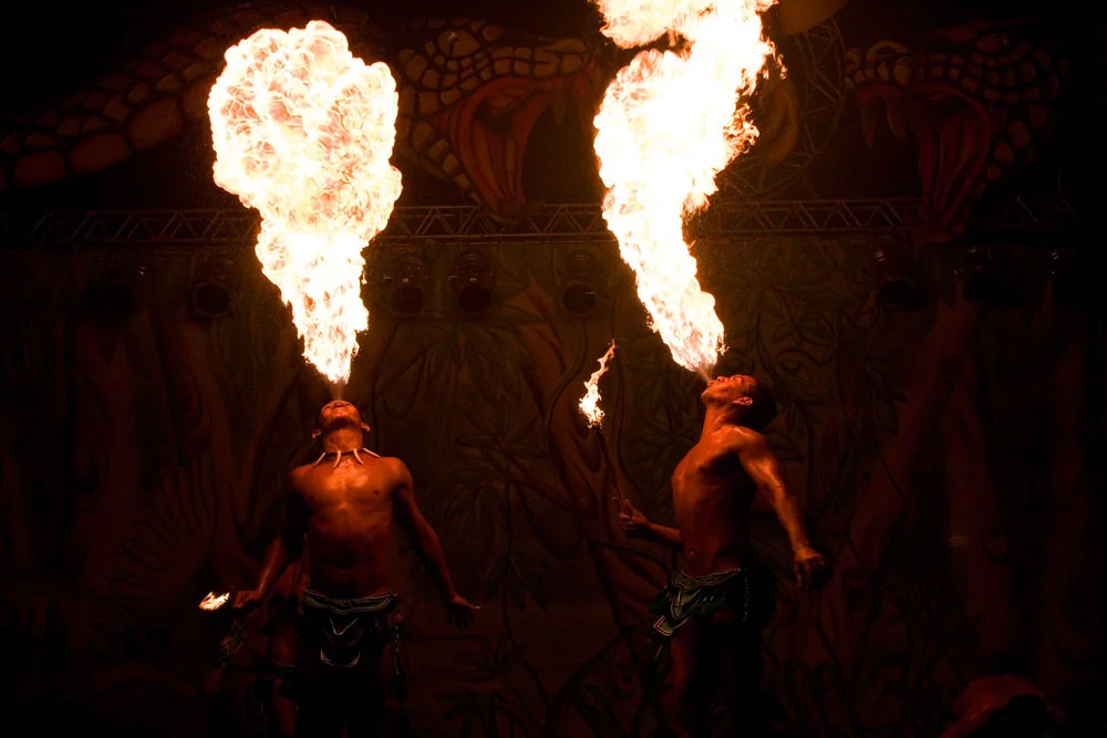 Fire breathing, Brazil 2008.