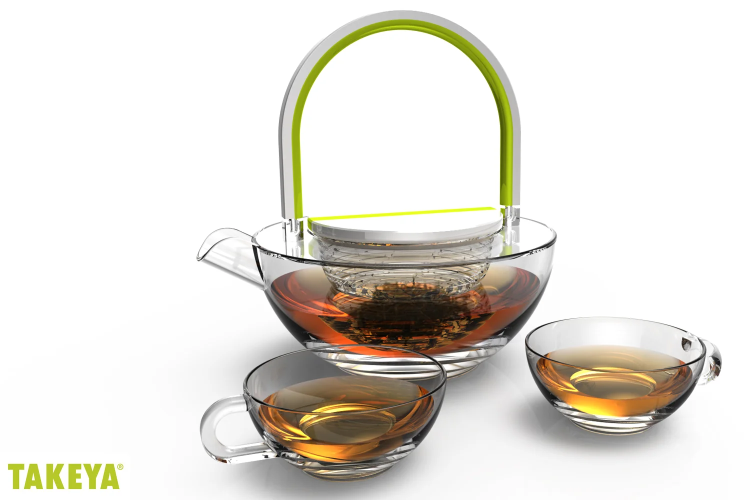 Takeya modern glass teaset