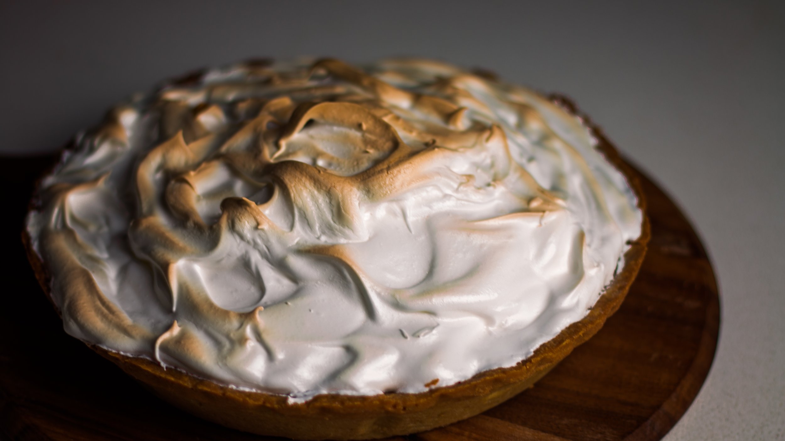 Beautiful glossy meringue