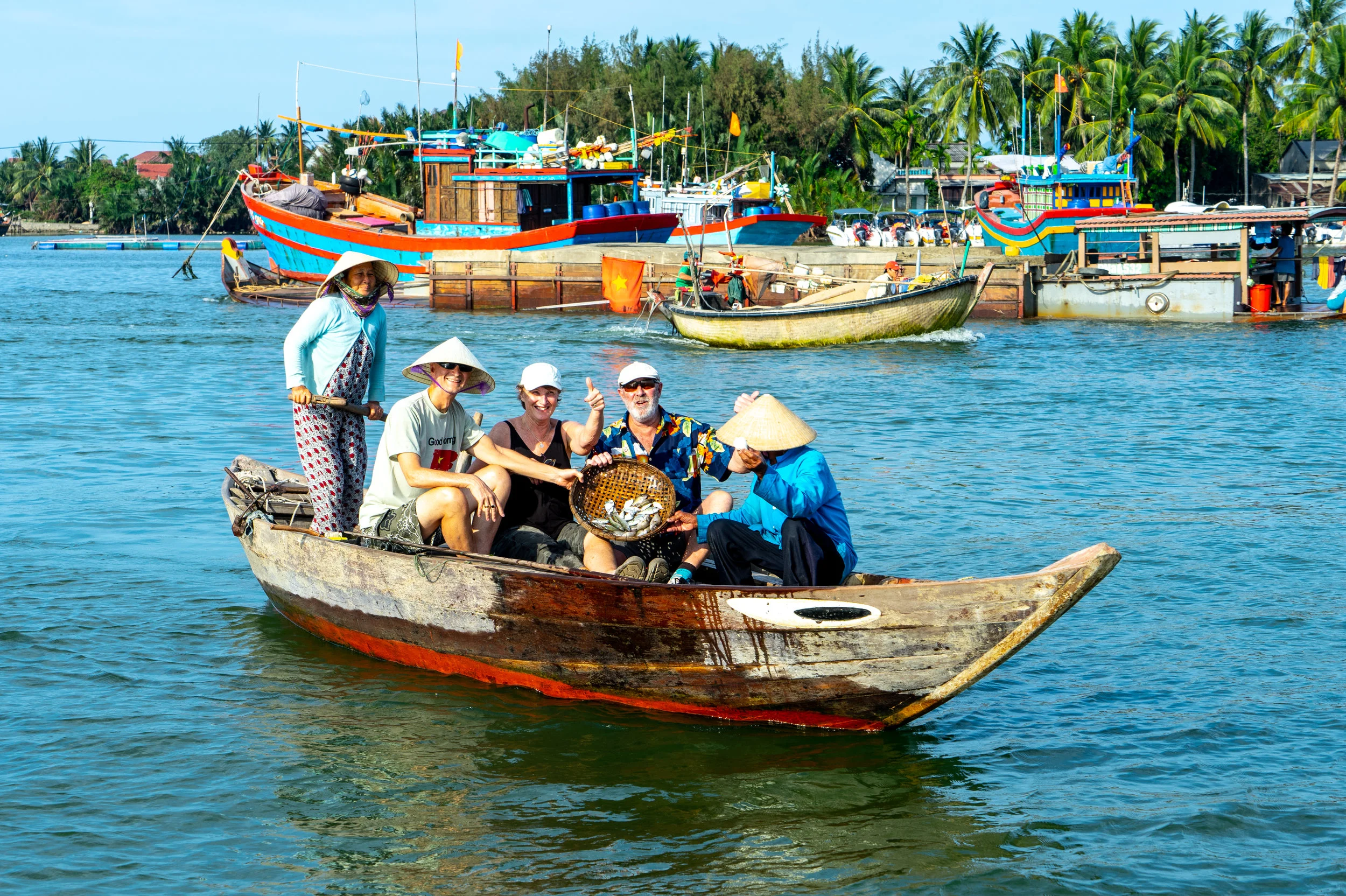 fishing trip on the river in hoi an