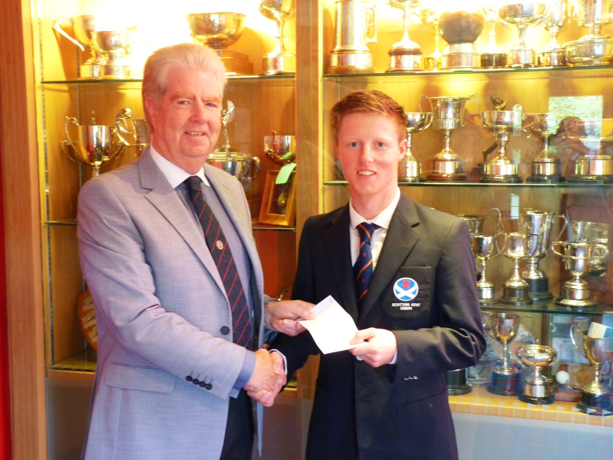 Elder brother Craig with club captain Alan Boocock