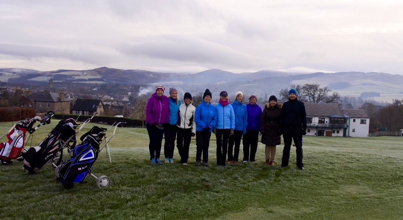 The first group of 'Get into Golf' girls get out on the course!