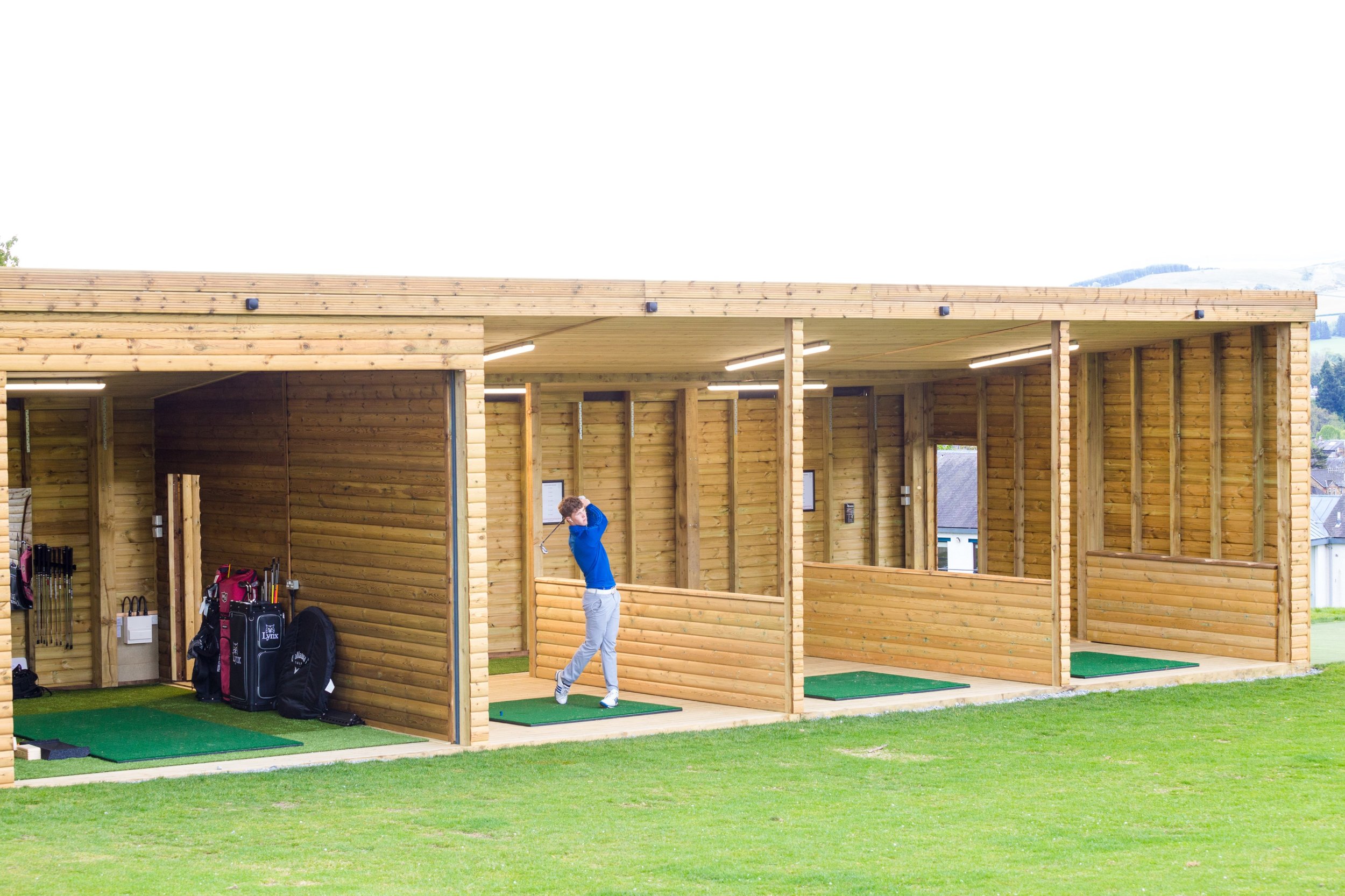 The new driving range features a swing studio, 3 additional indoor bays and 2 outdoor bays