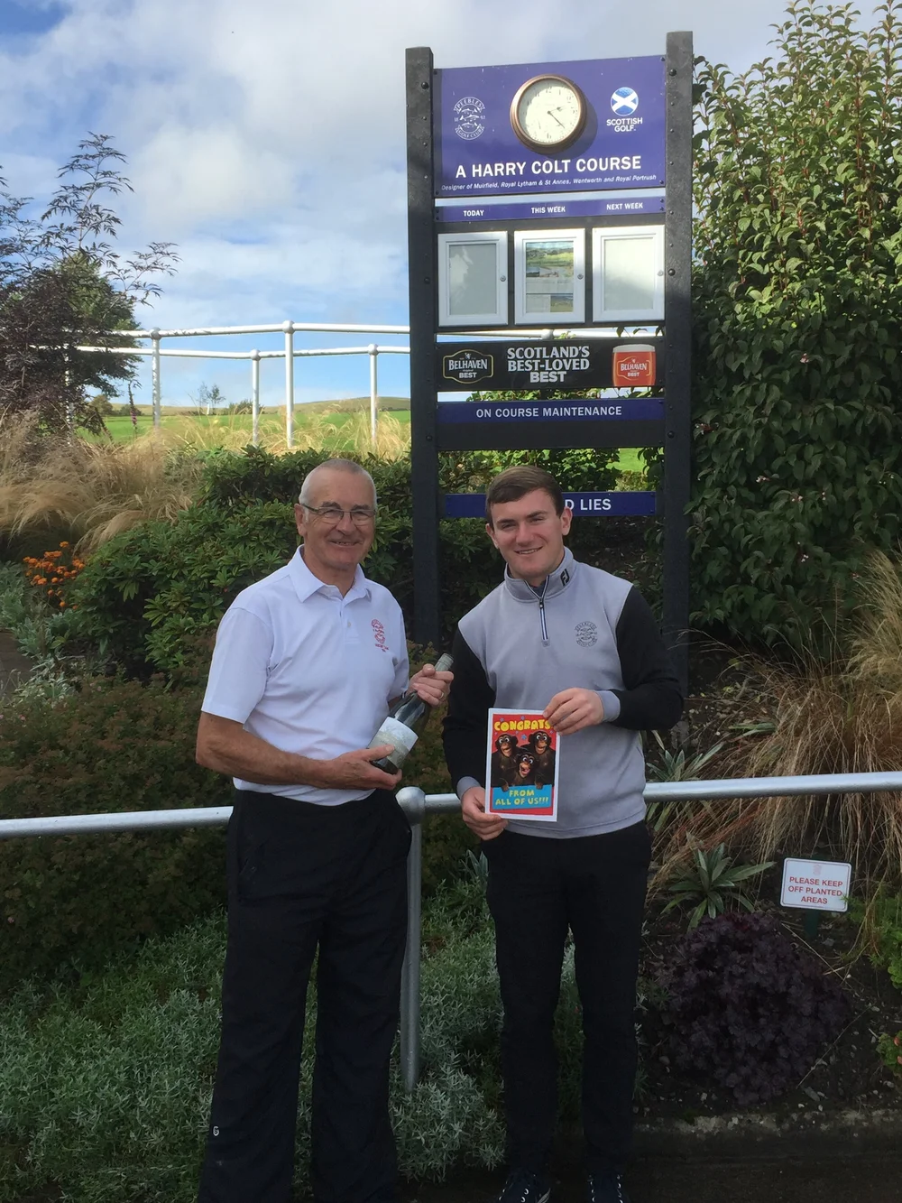 Well done Jamie! — PEEBLES GOLF CLUB