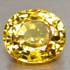 A beautiful yellow sapphire