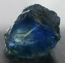 A stunning "rough" sapphire
