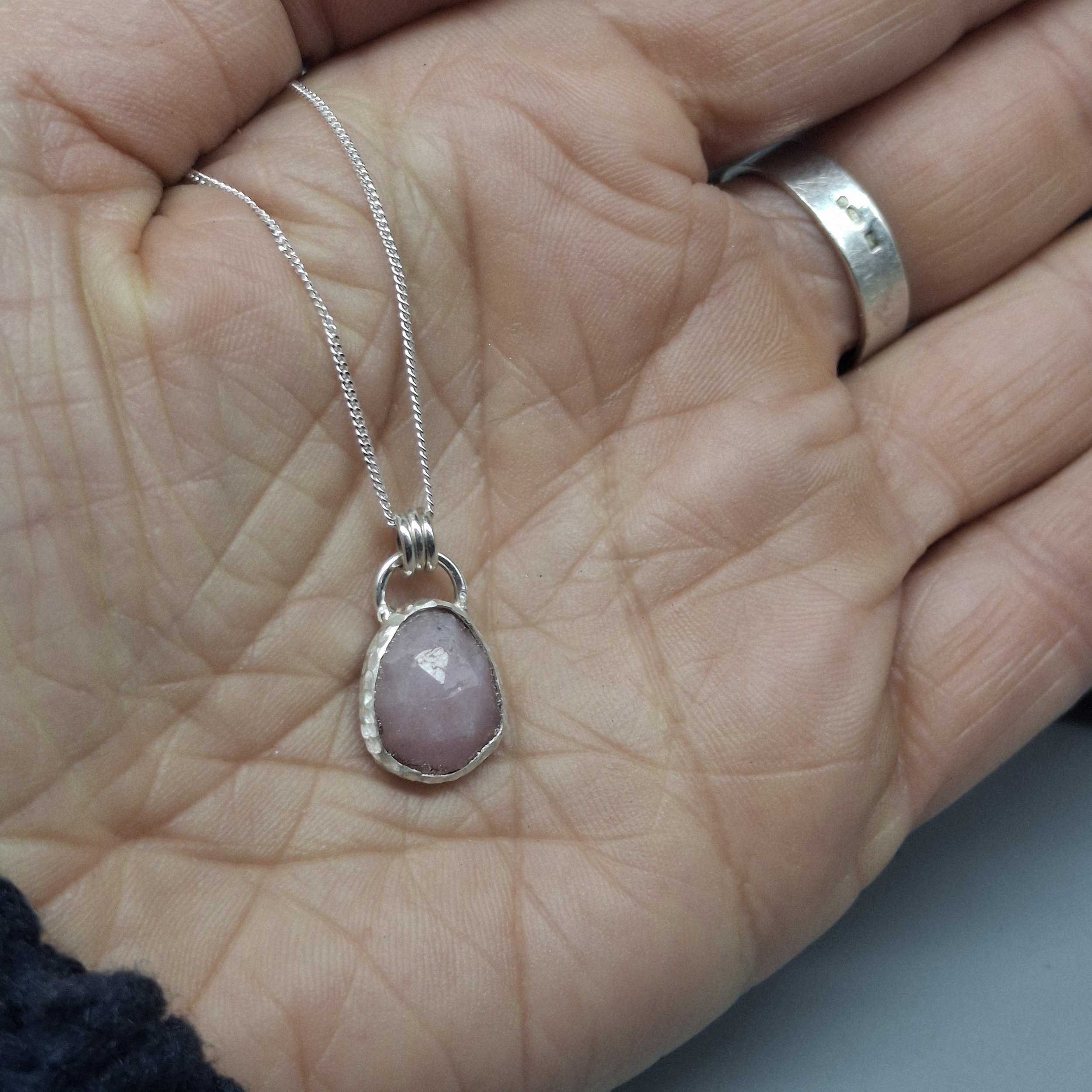 Pink Sapphire Rock Pool Mini Pendant
