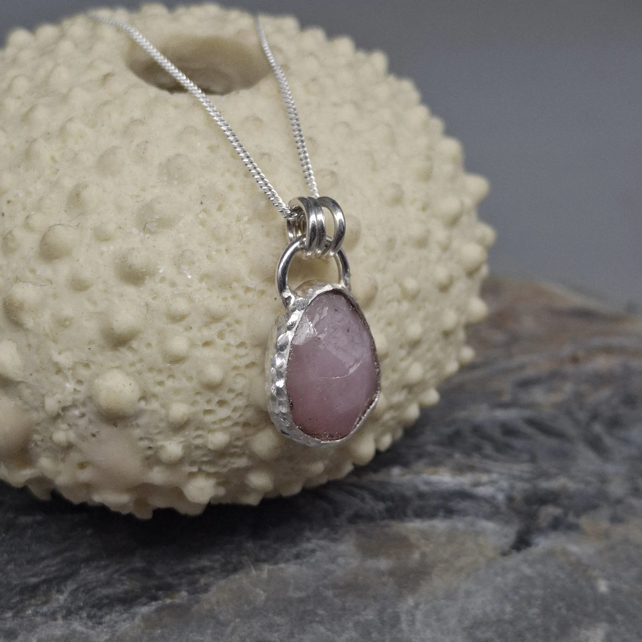 Pink Sapphire Rock Pool Mini Pendant
