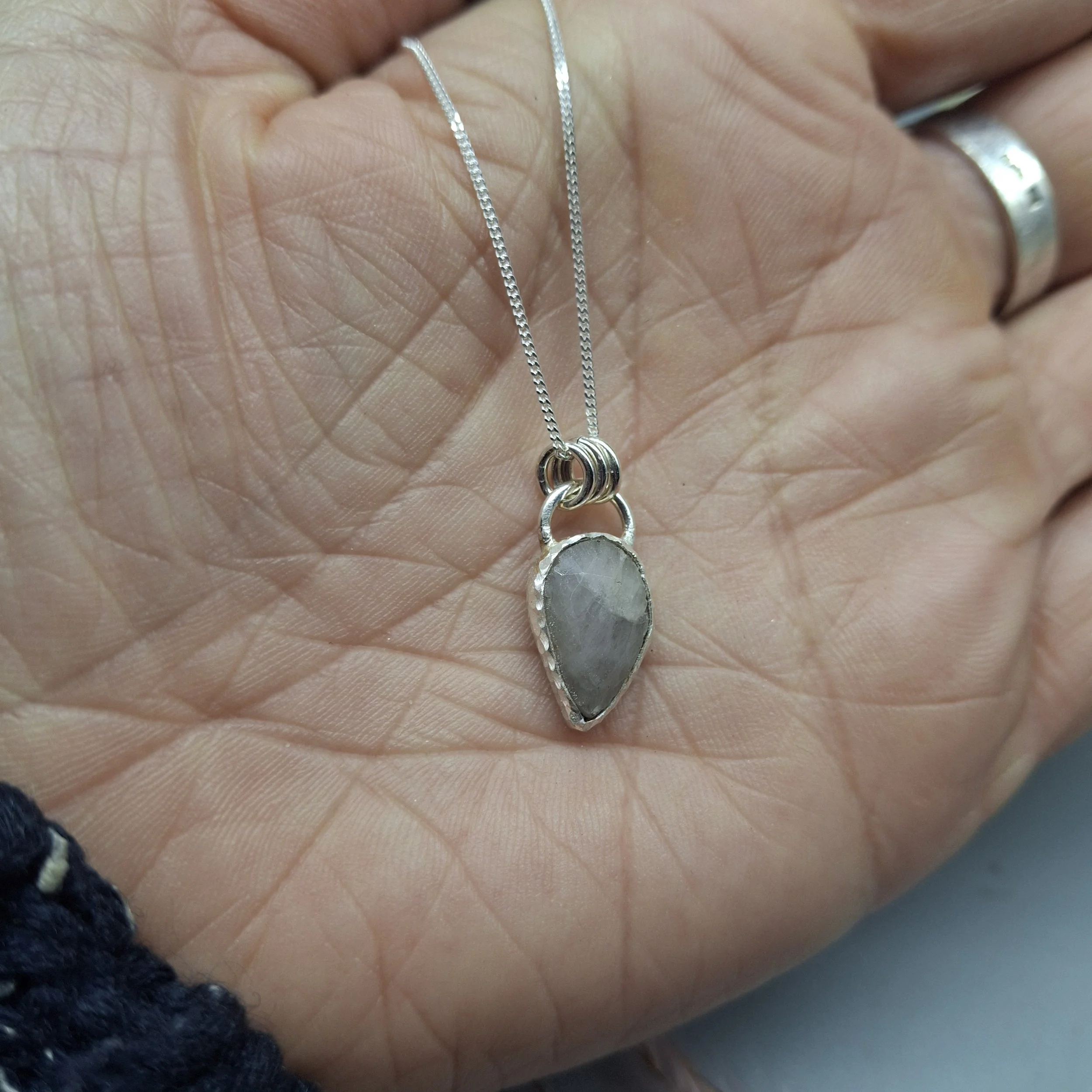 Grey Sapphire Rock Pool Mini Pendant