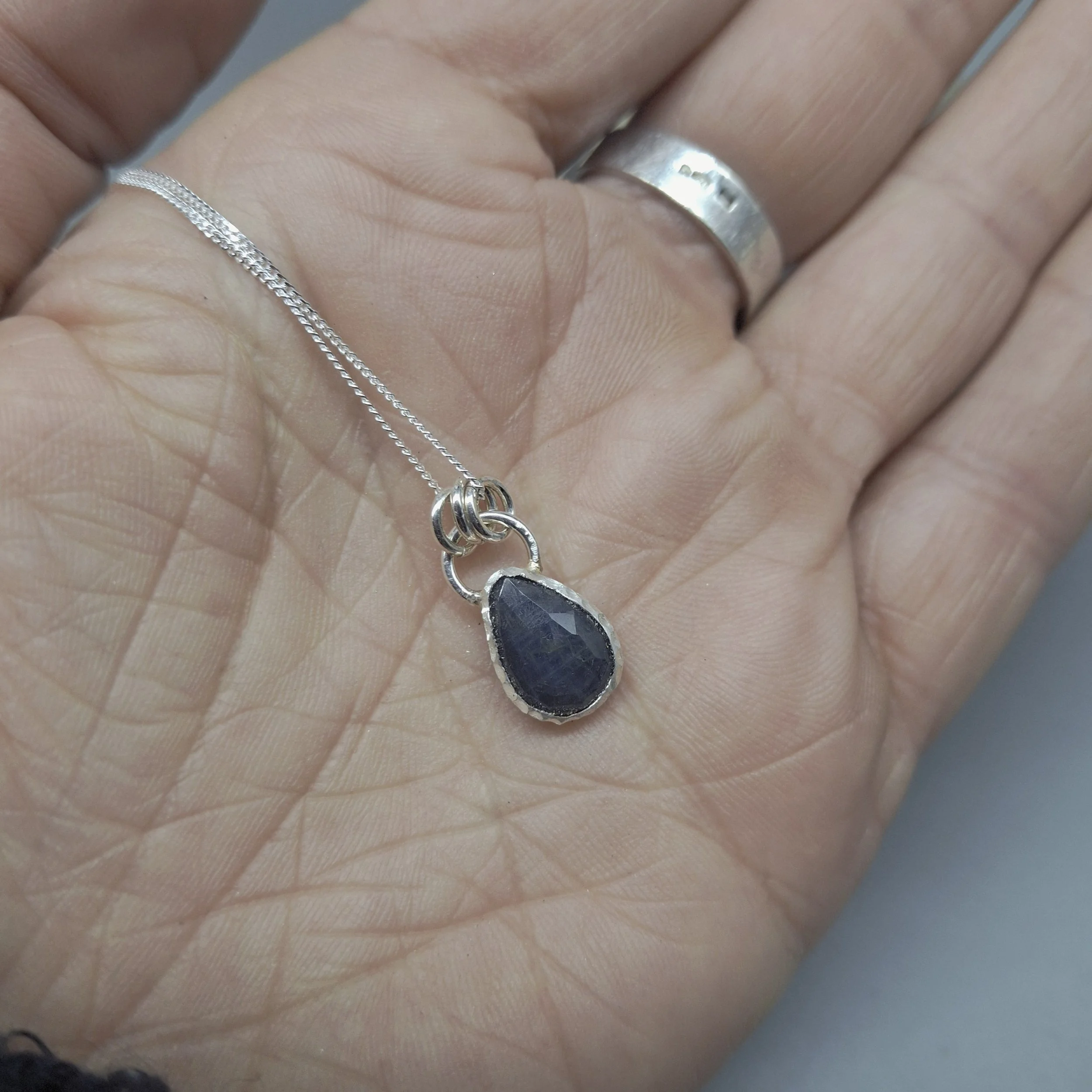 Blue Sapphire Rock Pool Mini Pendant