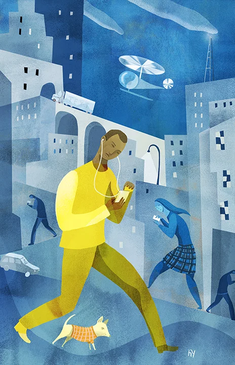 Urban landscape- Texting-