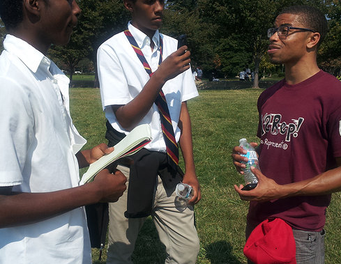 Our Students at Million Youth March