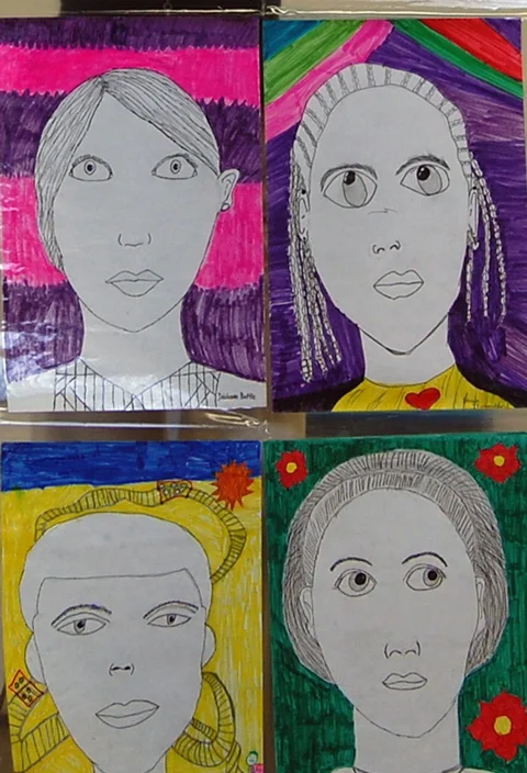 5th Grade Self Portraits