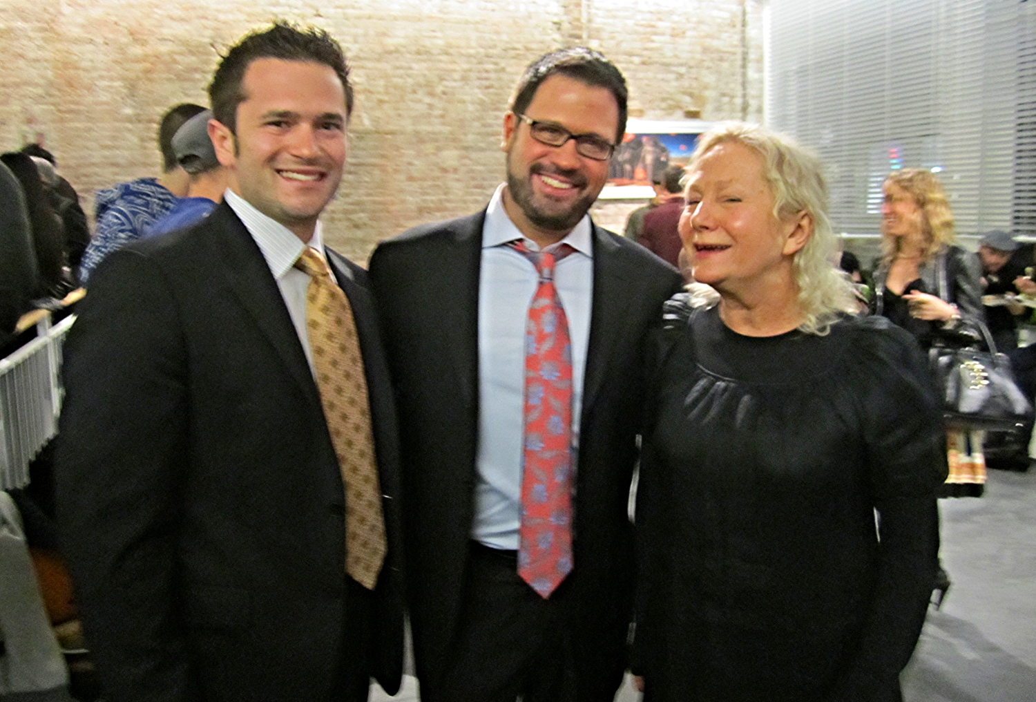 From left to right, William Scott Walters , David Daniels , agnès b . Store opening in SOHO NYC, April 2011