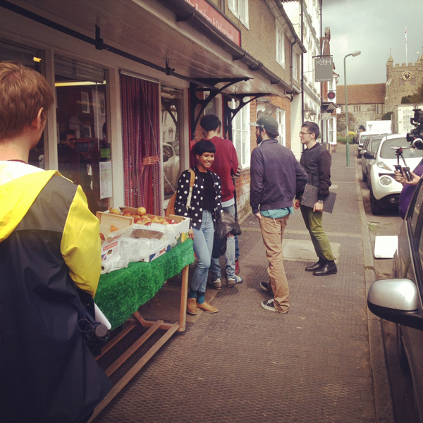 On location in Wye, at a friendly local butcher's