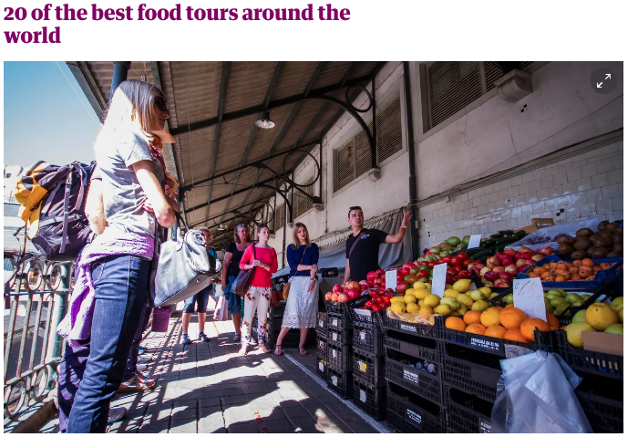 The Guardian, 20 of the best food tours from around the world