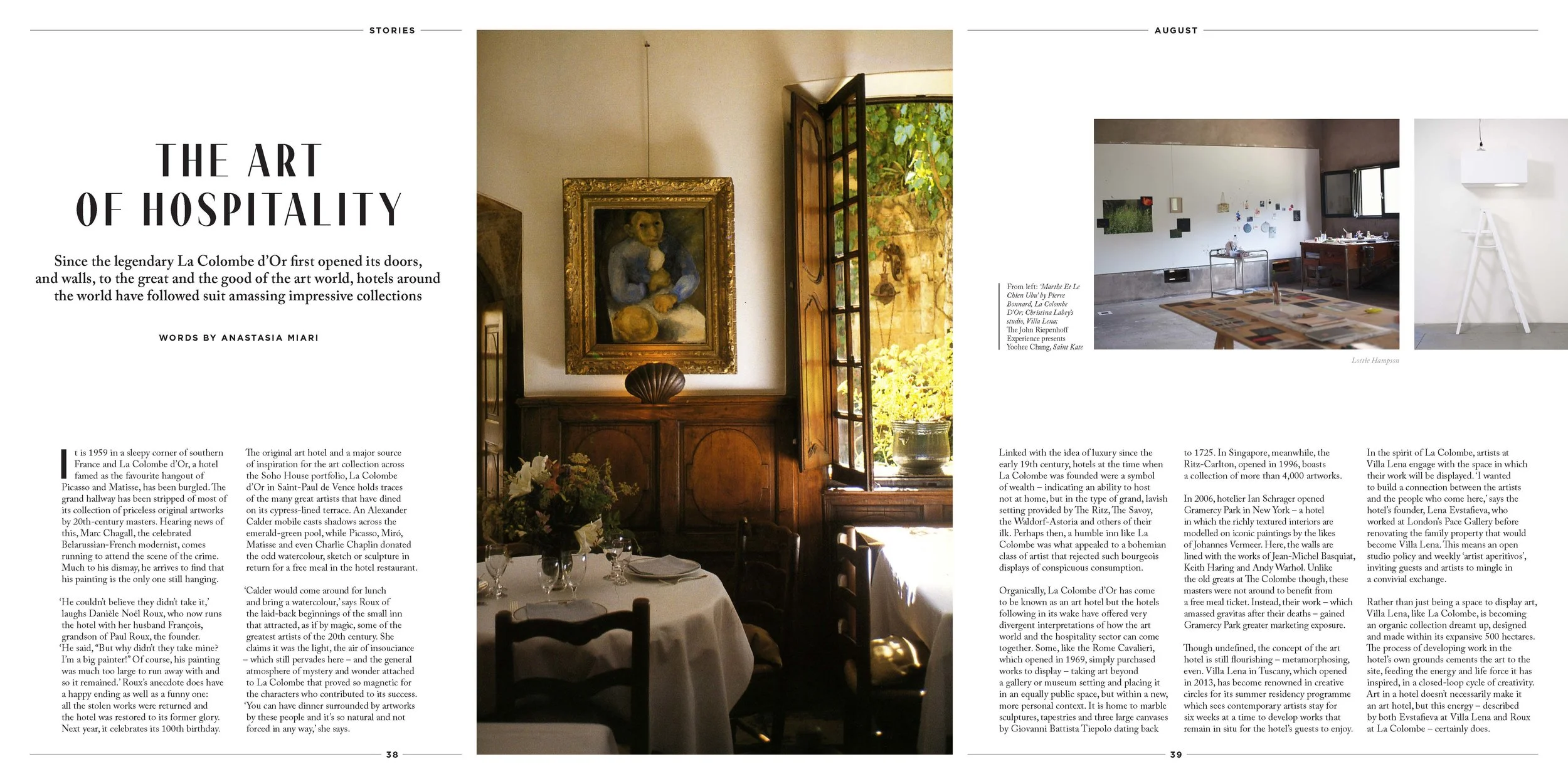 Soho House Magazine, 2019