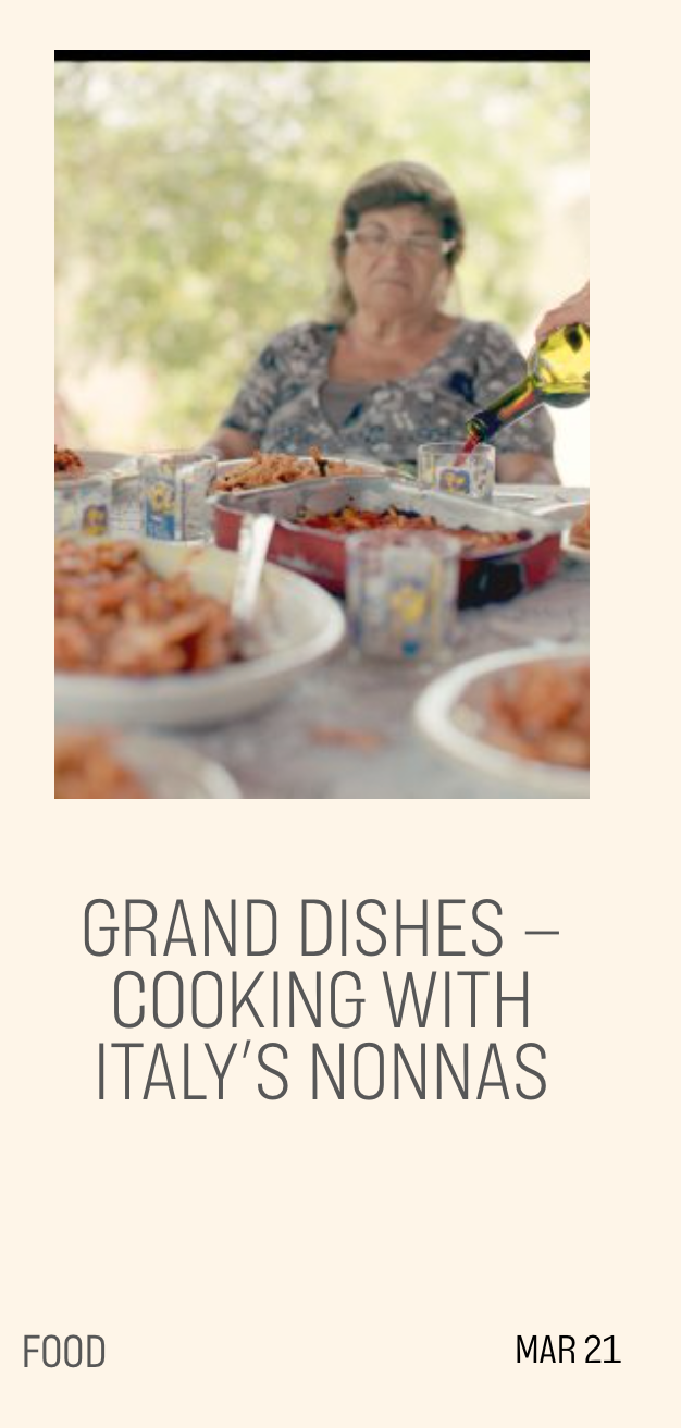 Italy Segreta, Cooking with Italy's Nonnas