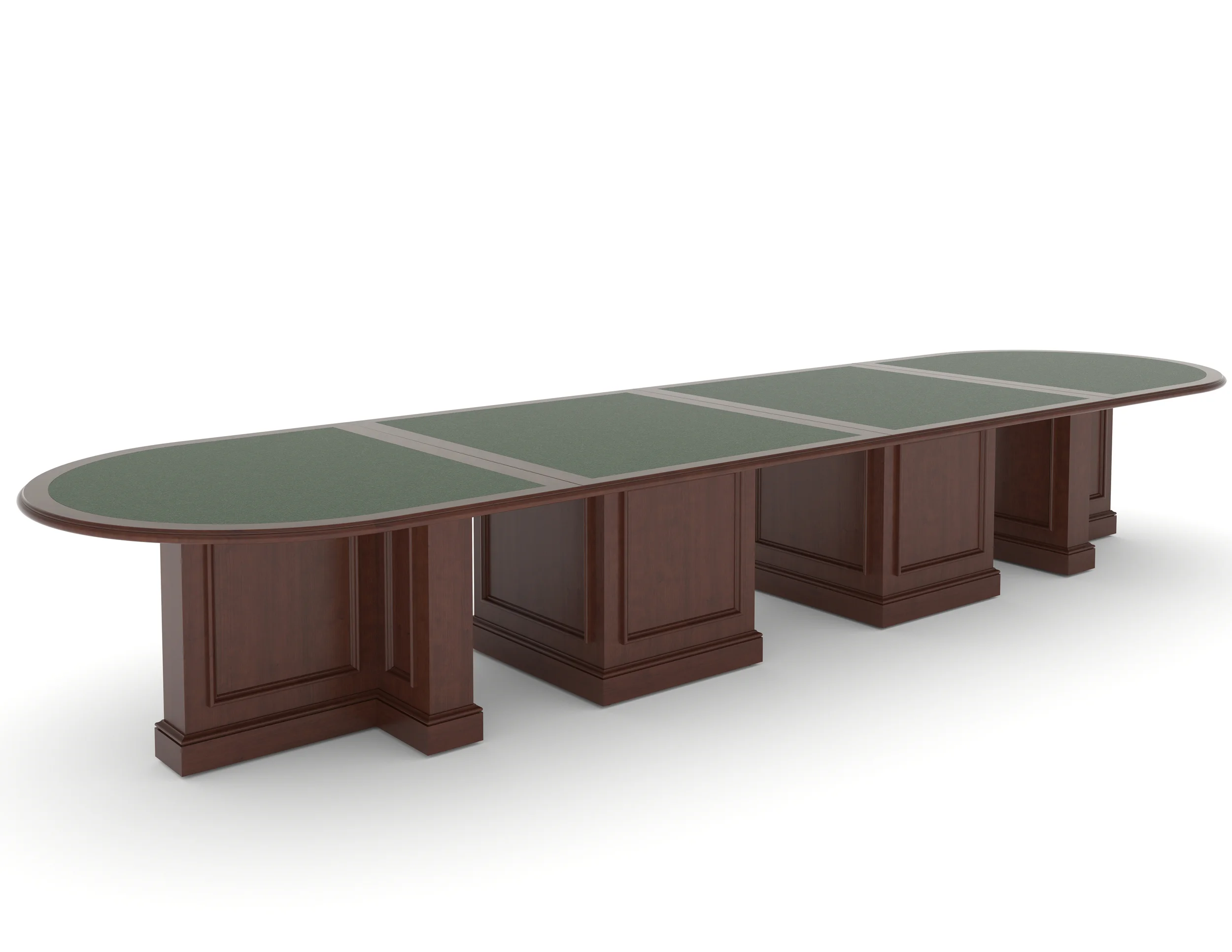 Mahogany modular conference table