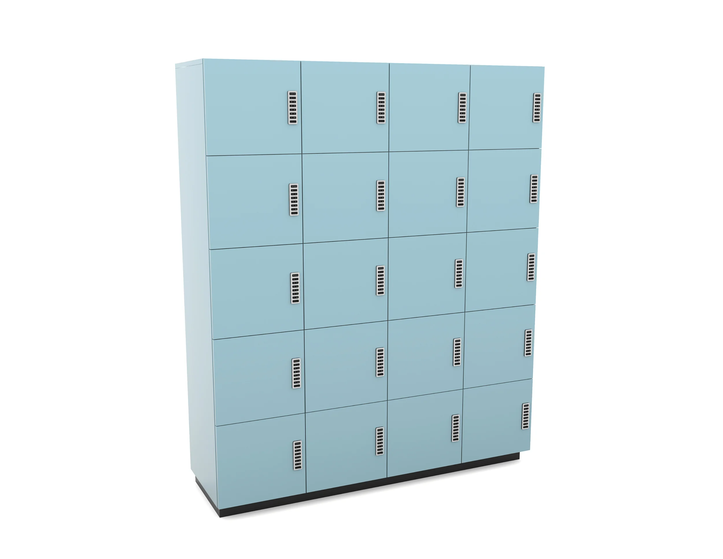Powder coated steel lockers