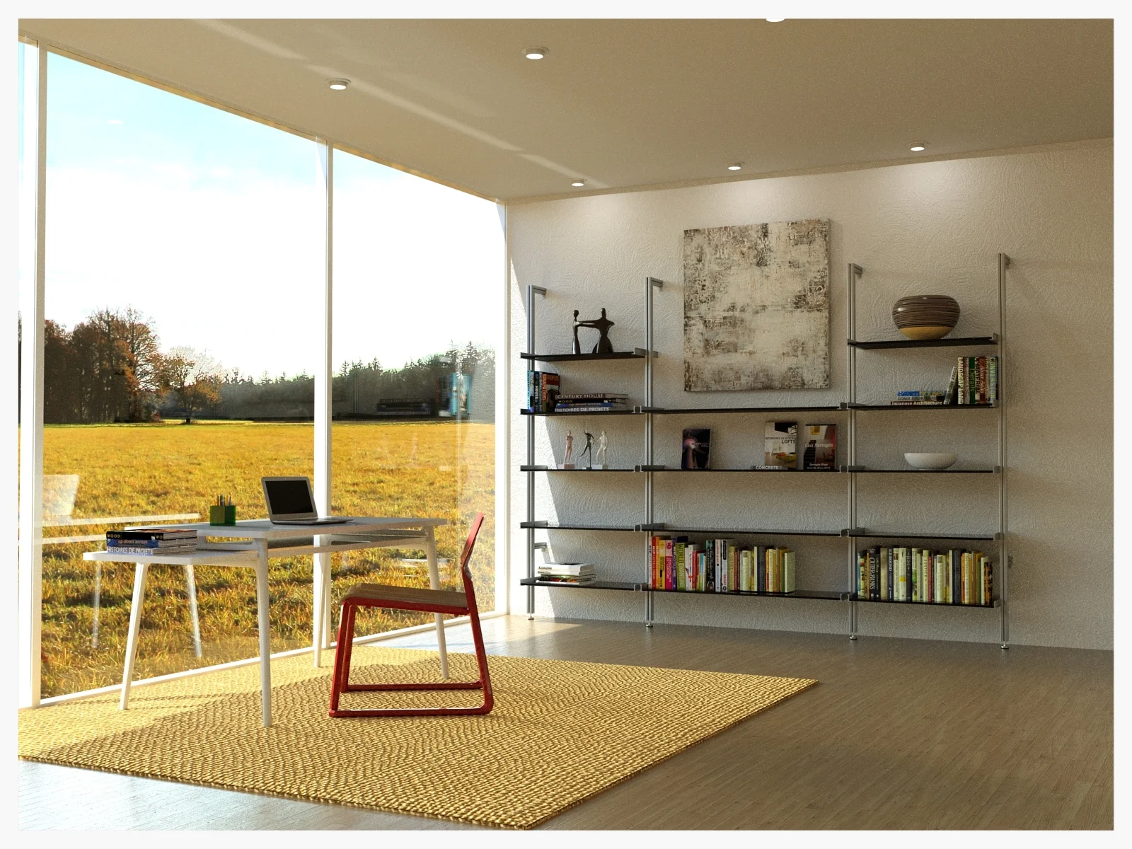3 Bay with art