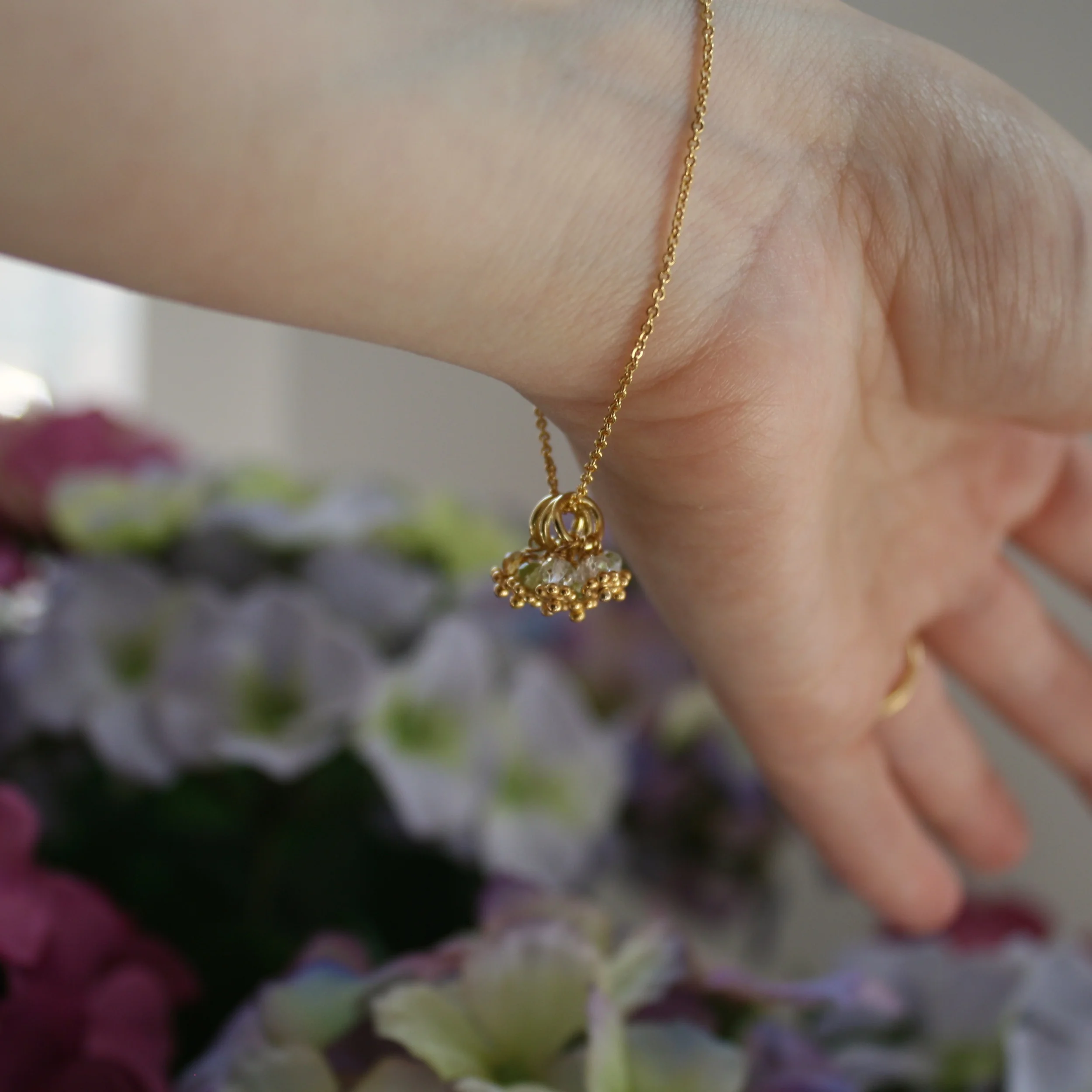 Birthstone Charm Bracelet on Model.JPG