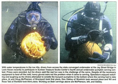 U/W Pumpkin Carving contest in 2008 at Jay Street Click here for larger image