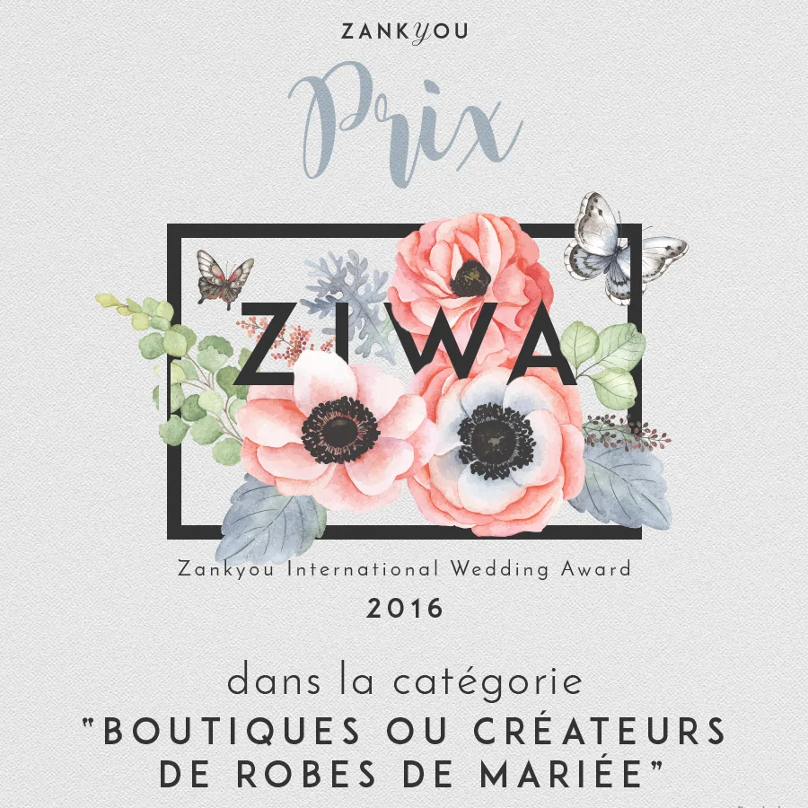 Agnès Szabelewski, gagnante du prix ZIWA des meilleurs prestataires de mariage 2016 !