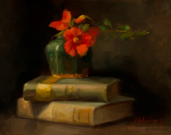 "Nasturtiums and Books"
