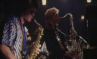 Luton's Paul Jolly (left) in a shot from the film. 
