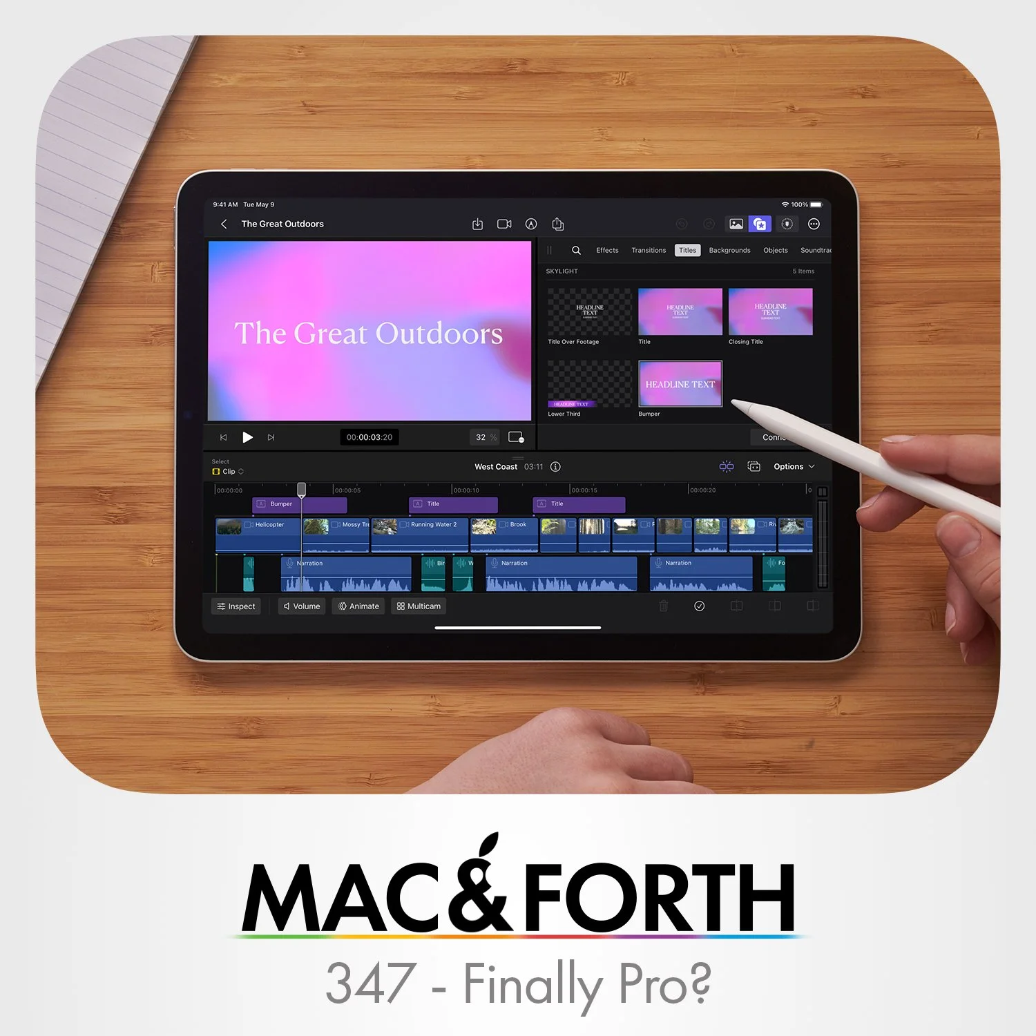 The Mac &amp; Forth Show 347 - Finally Pro?