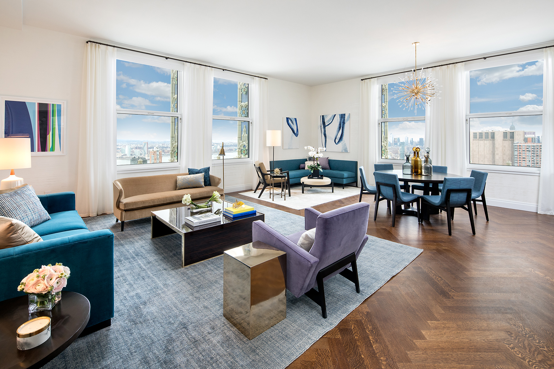 The Woolworth Tower Residences Living Room.