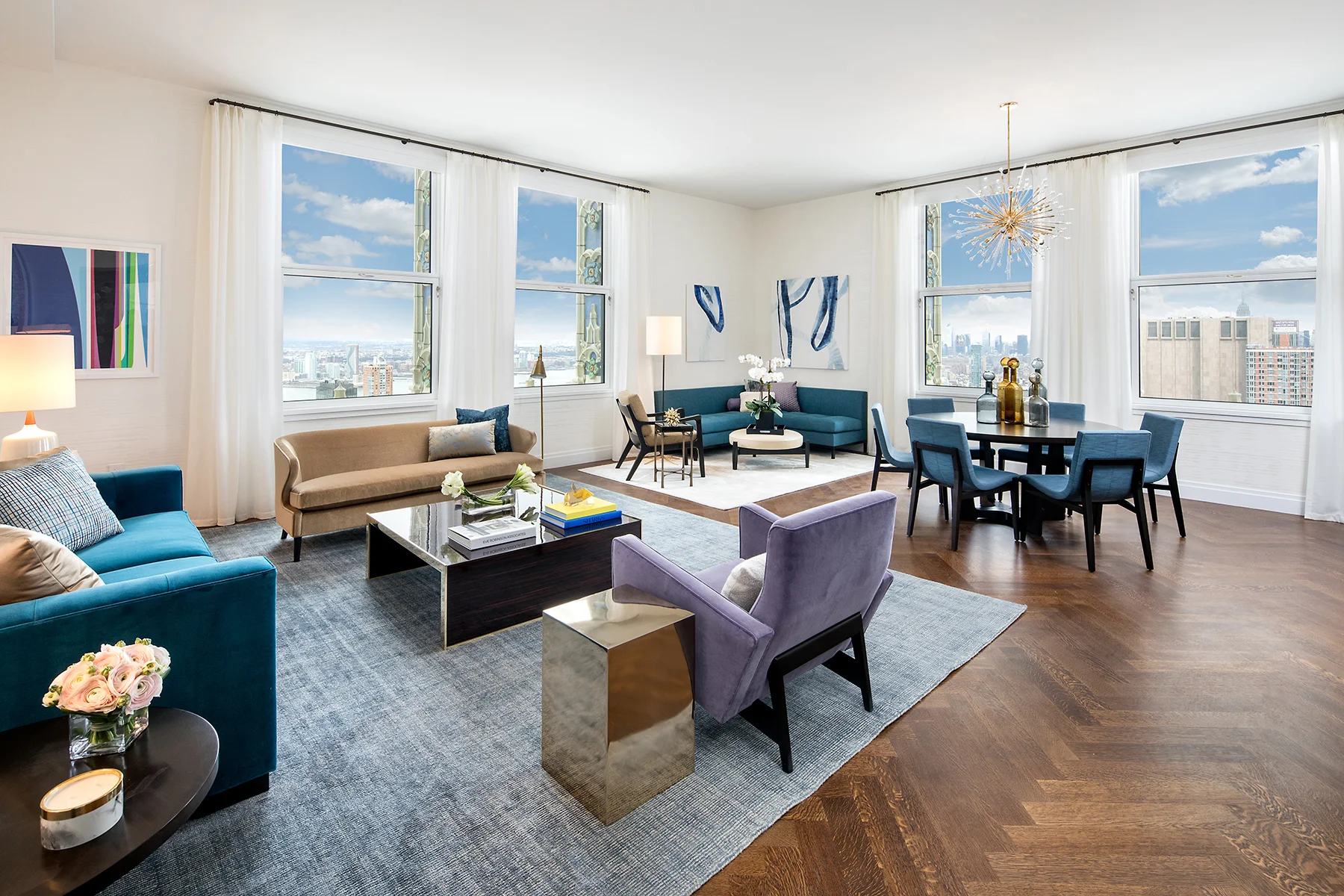 The Woolworth Tower Residences Living Room.
