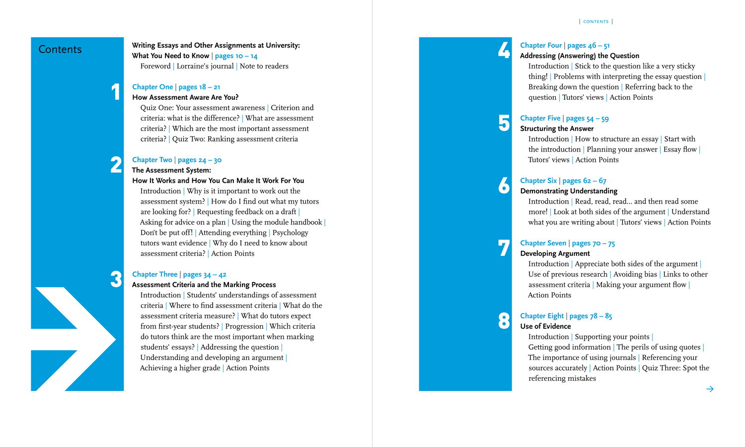 Writing Essays: Contents