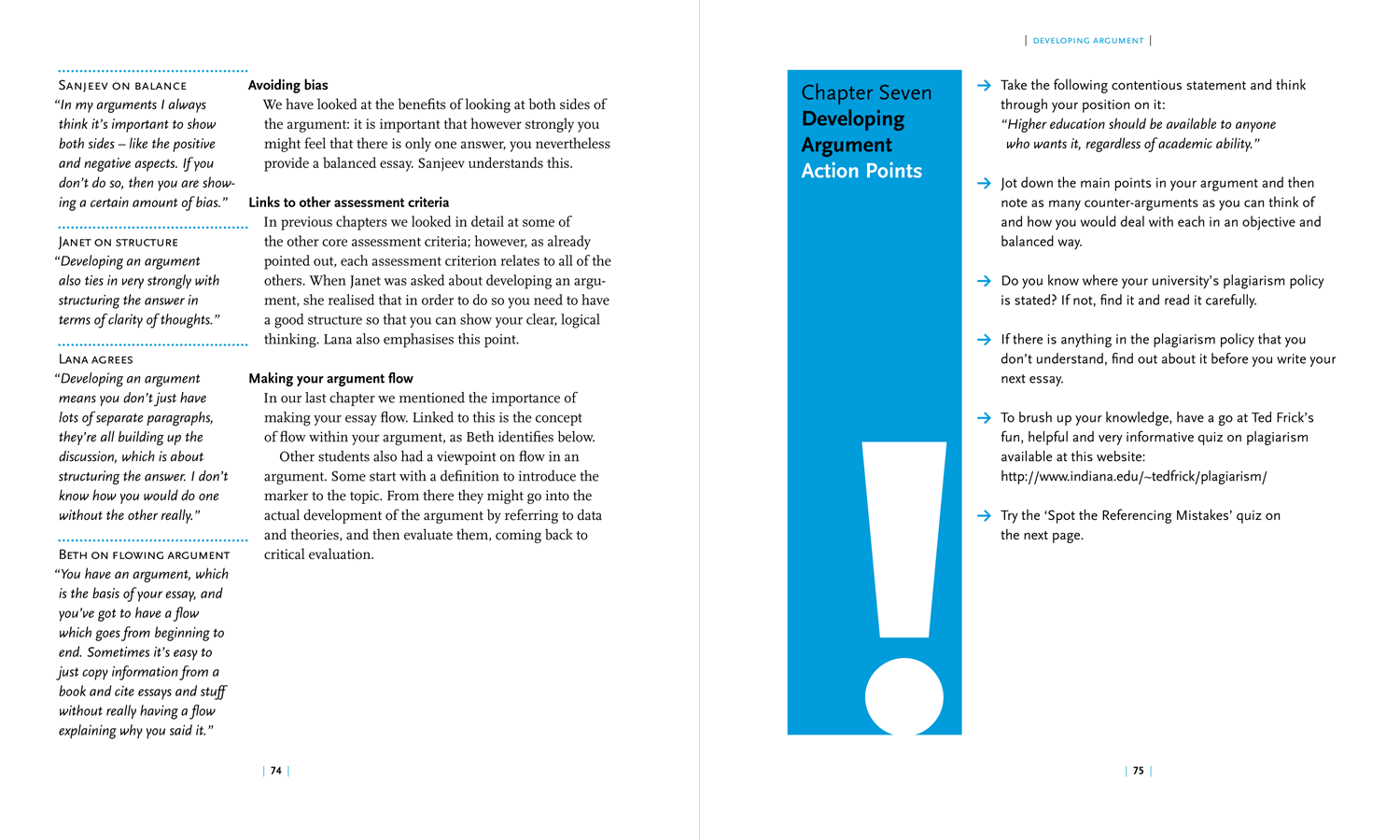 Writing Essays: Action Points