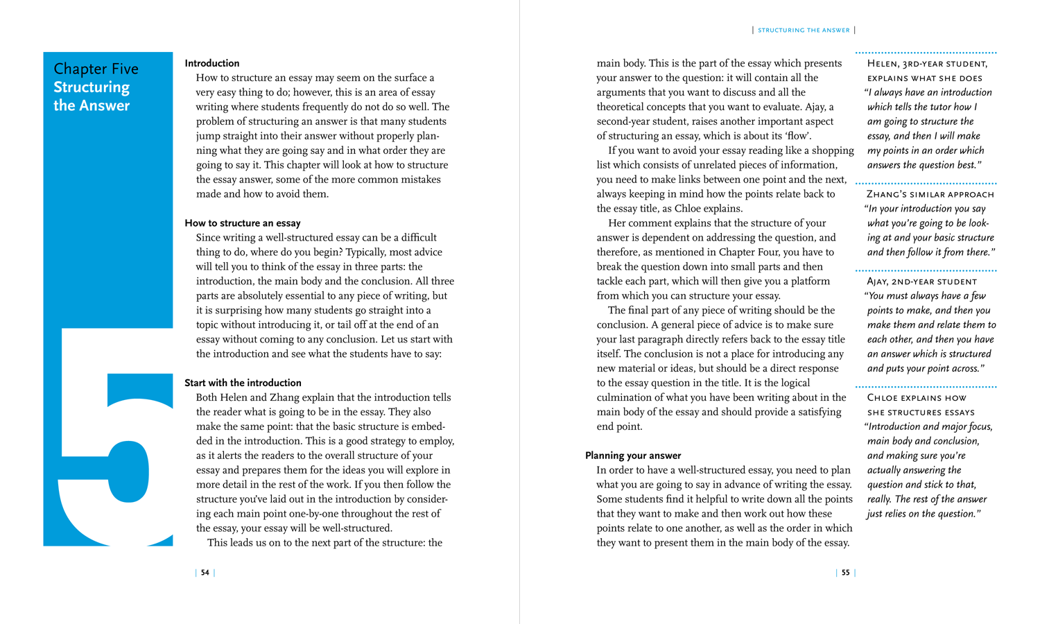 Writing Essays: Chapter 5