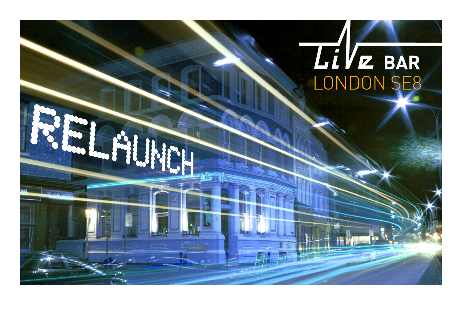 Live Bar flyer front