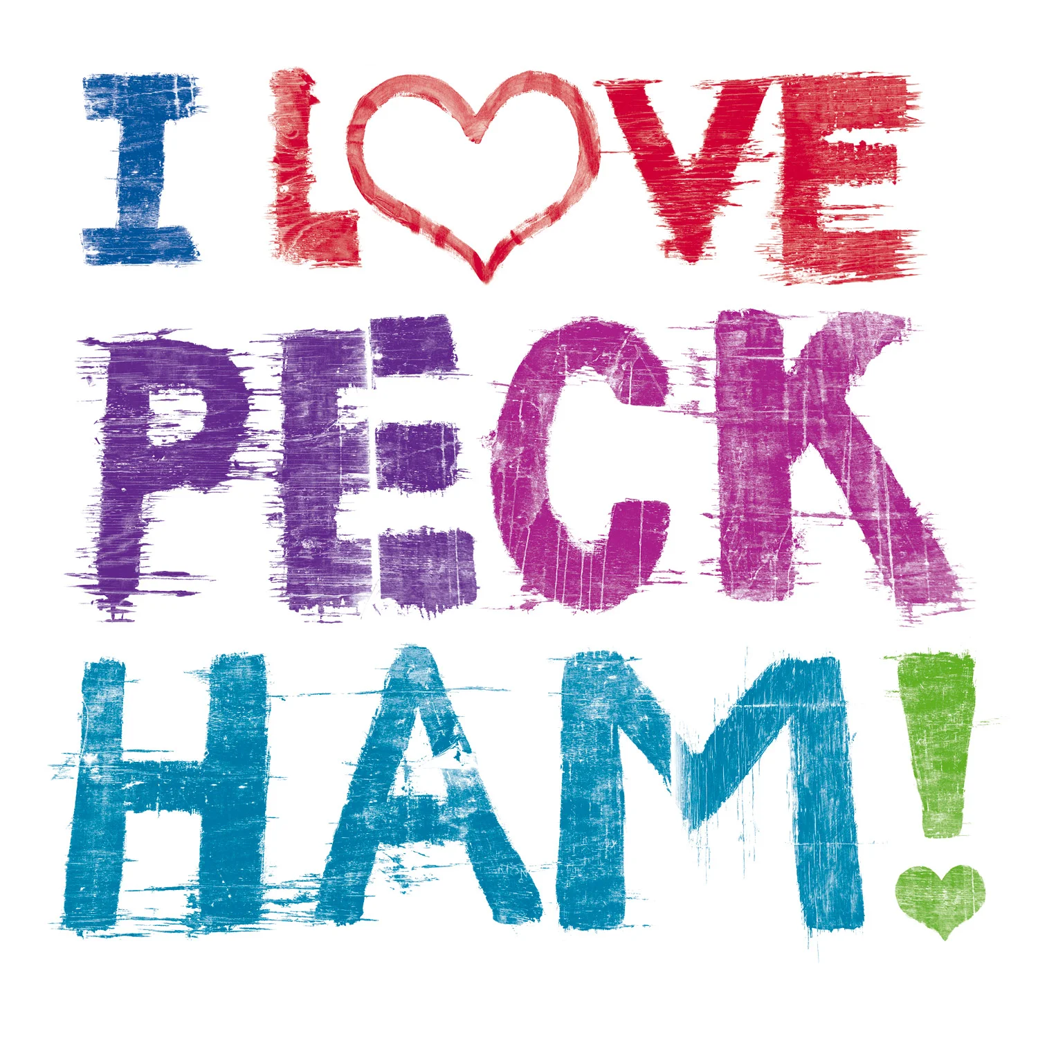 I Love Peckham stack logo