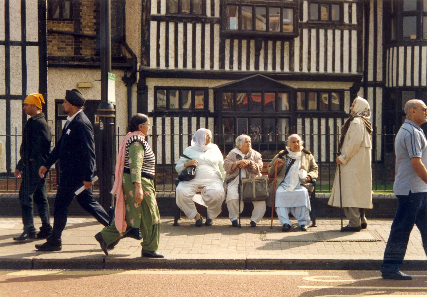 Old Women On A Southall Bench, Samina Mishra