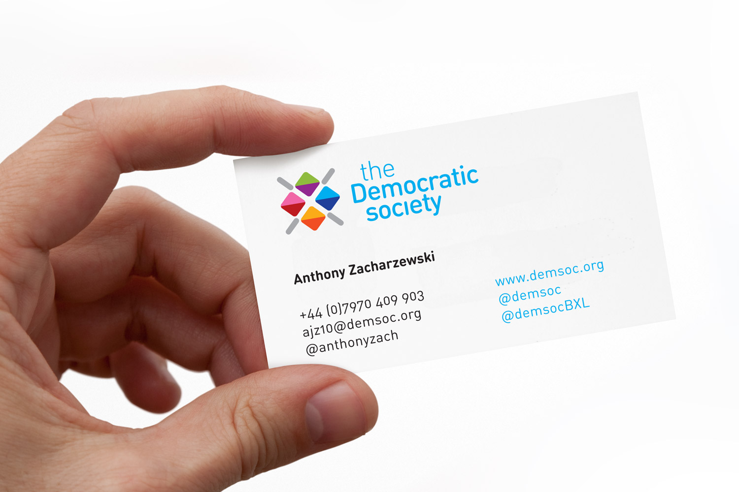 Demsoc business card