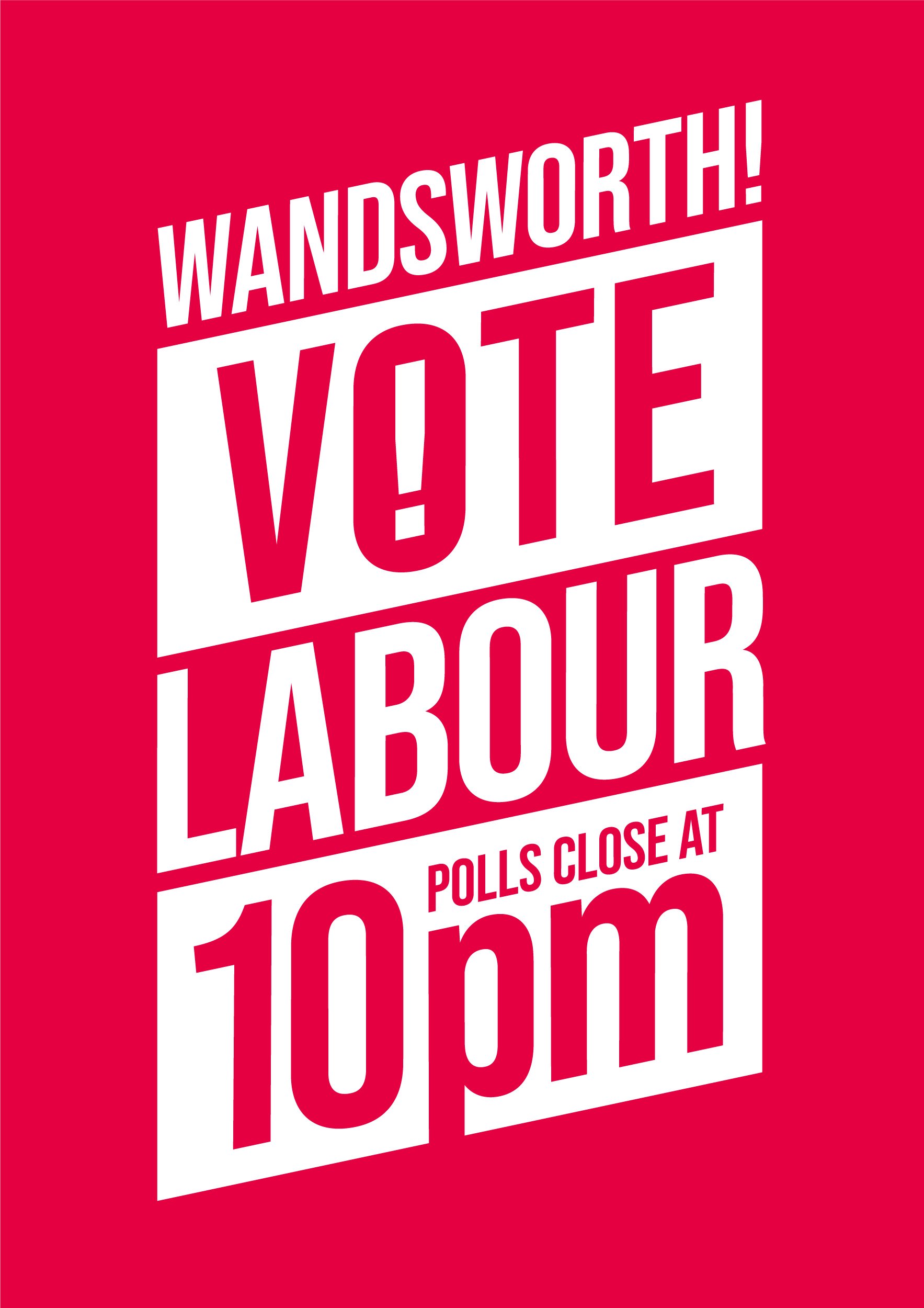 Vote Labour 10pm Red