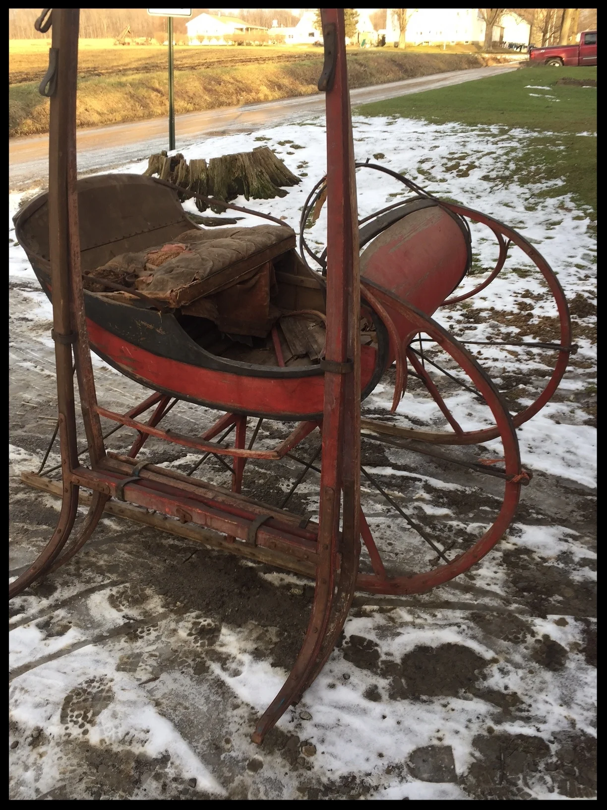 Albany Cutter Sleigh/Parts/Plans — Greenfield WoodworksHand Carved Rocking Horses,Brett Schroyer