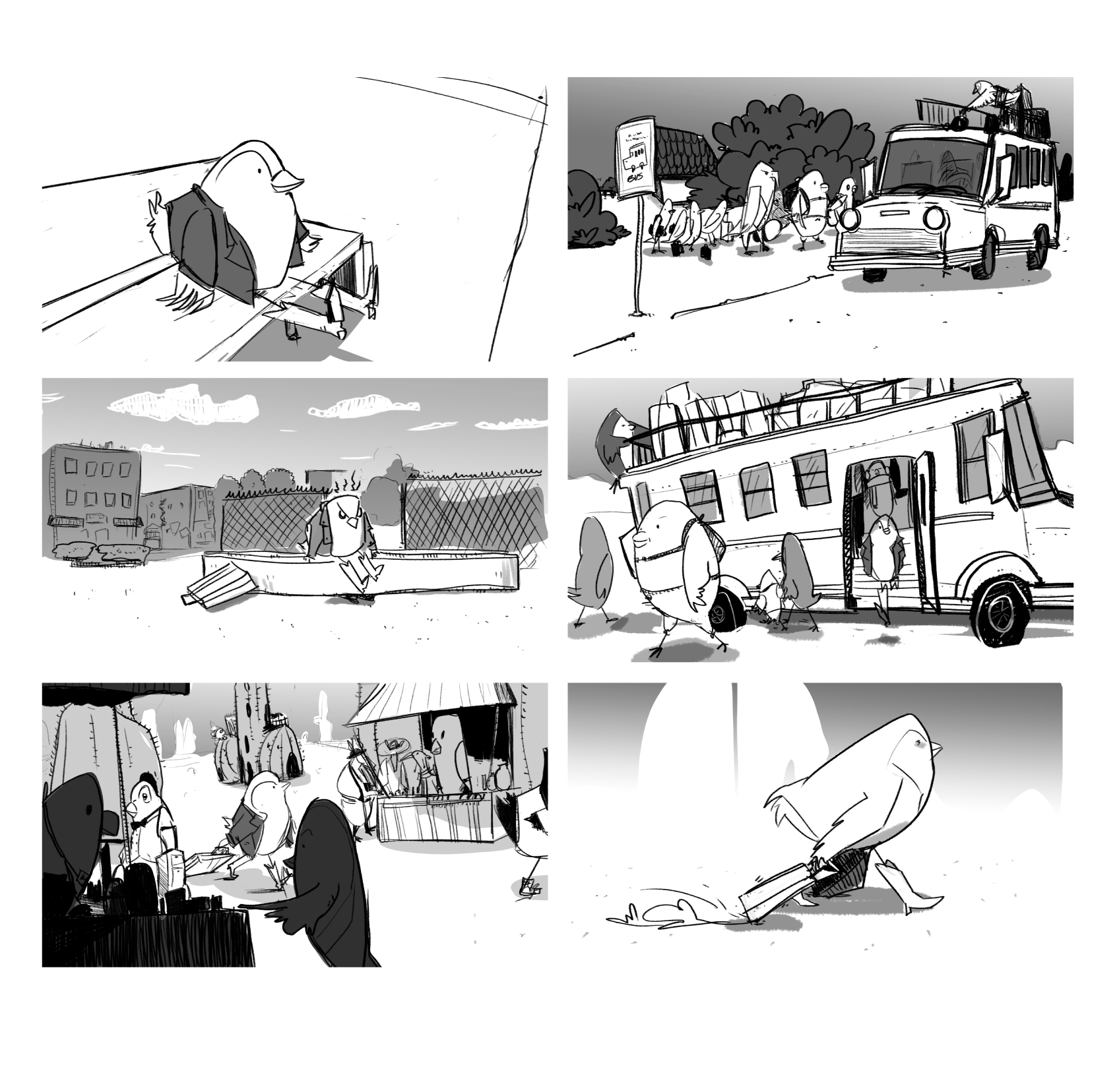 excerpts from "Charlie Parker ". Full board can be viewed under the Storyboard tab