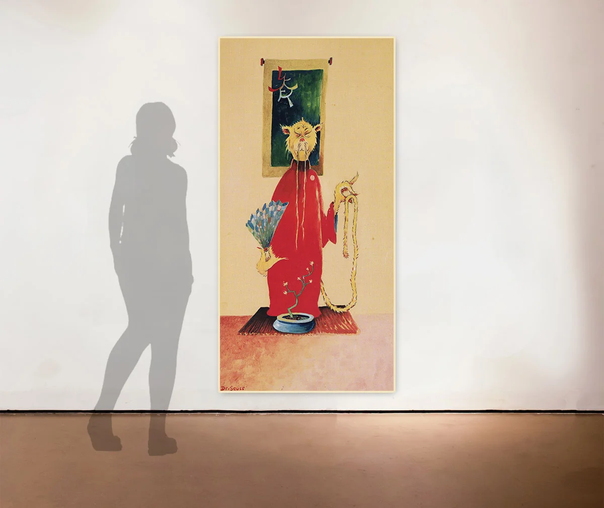 Artwork shown to scale 62”x31". Print on paper, shown unframed.
