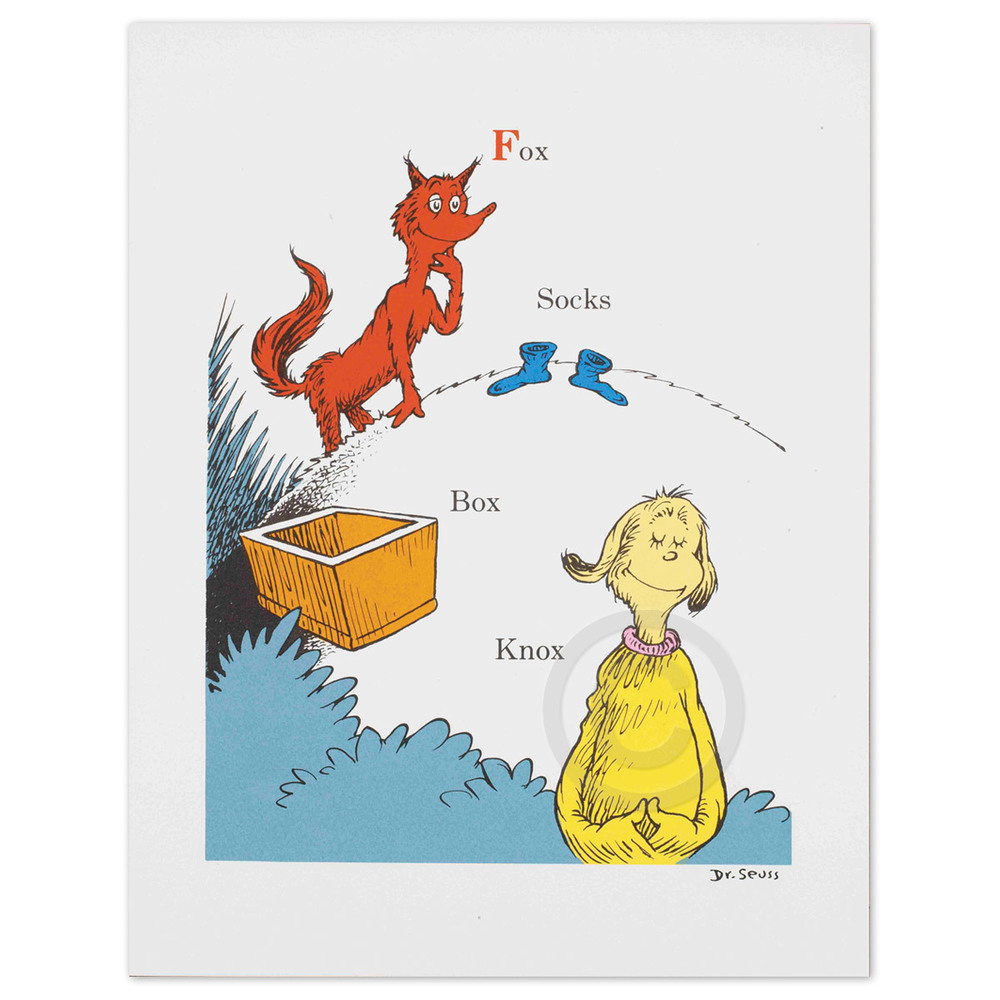 Fox in Socks — The Art of Dr. Seuss Collection, Published by Chaseart  Companies