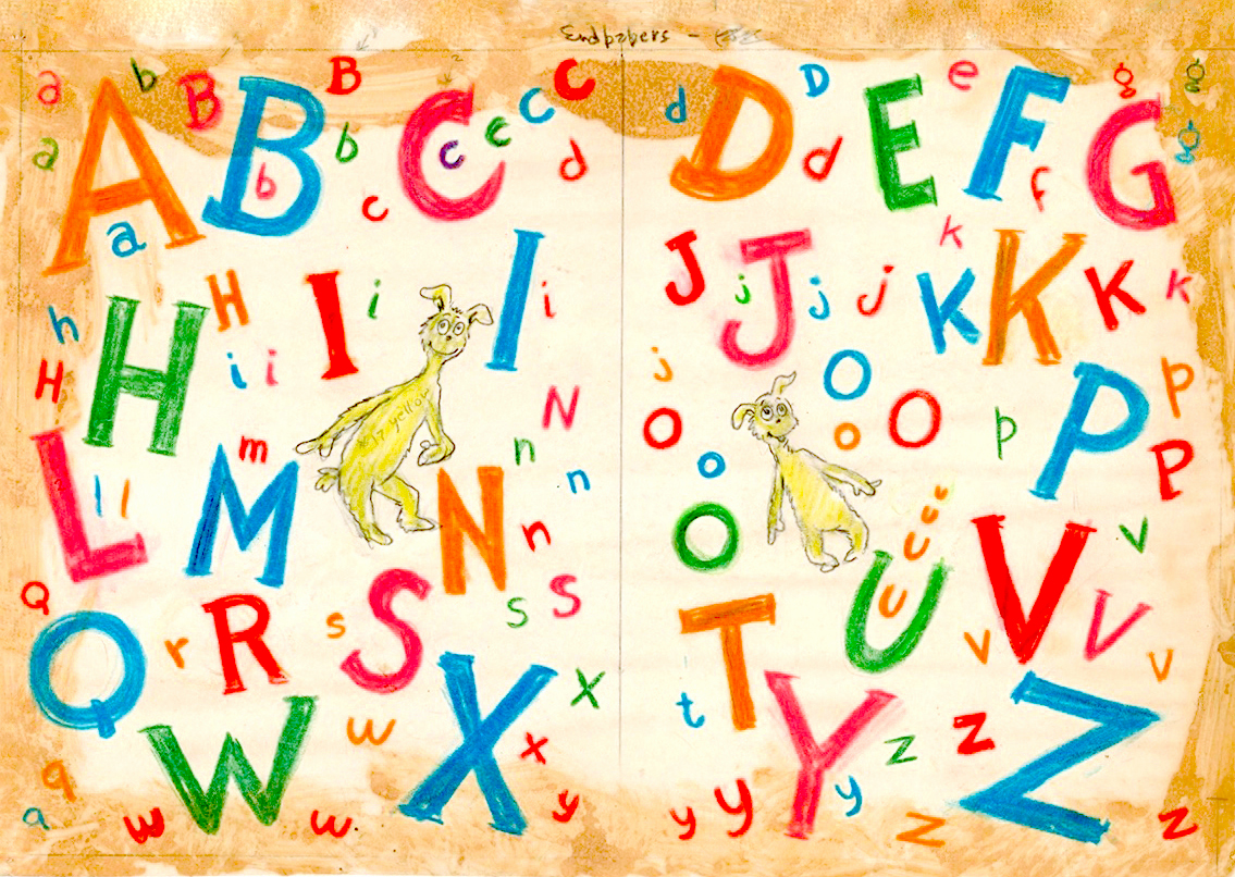 Dr. Seuss's ABC Digital Pigment Print on Archival Paper, Image and Paper Dimensions: 23" x 32" Limited Edition of 850 Arabic Numbers, 99 Patrons’ Collection, 155 Collaborators’ Proofs, 5 Hors d’Commerce, and 2 Printer's Proofs